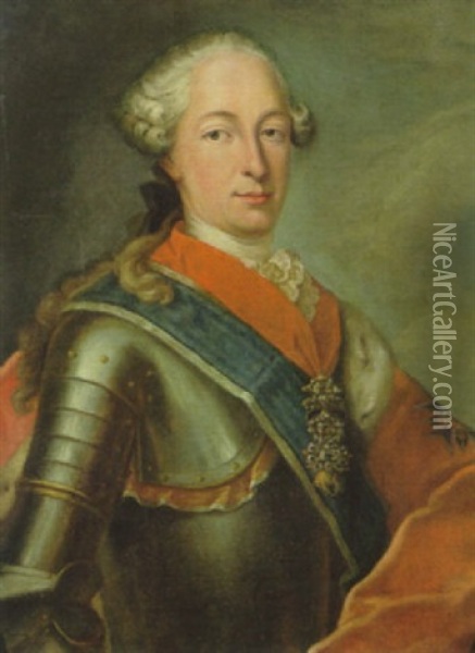 Portrait Des Kurfursten Max Josef Iii. Von Bayern Oil Painting - George de Marees