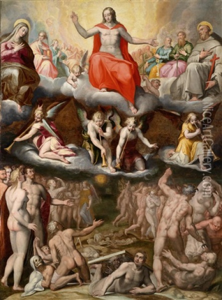 Bzw. Francesco Da Castello (brussel 1541-1621 Rom) Oil Painting - Francesco da Castello