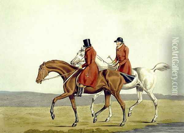 Going Home, Meltonians as They Were, from 'The Meltonians' 1823 Oil Painting - Henry Thomas Alken