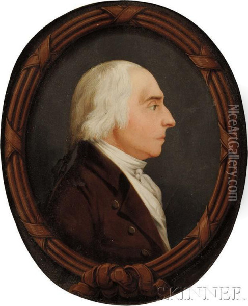 Portrait Of Edward Tuckerman Oil Painting - John Ritto Penniman