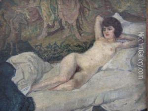 Femme Nue Oil Painting - Tancrede Synave