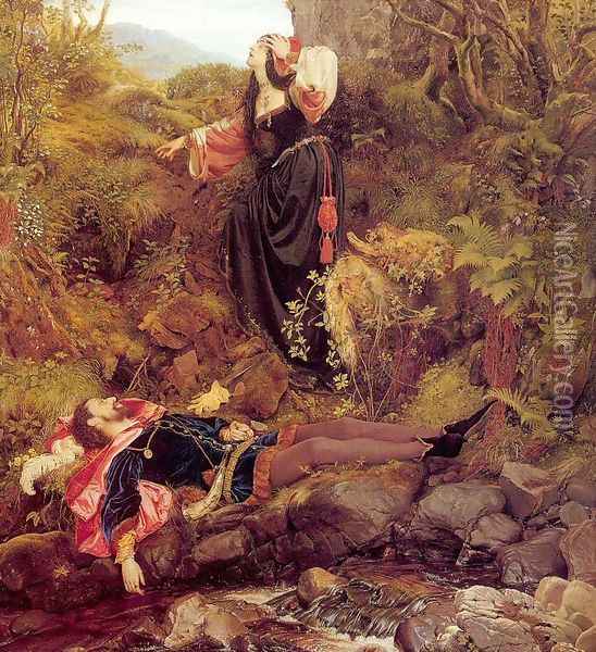 The Bluidie Tryst 1855 Oil Painting - Sir Joseph Noel Paton