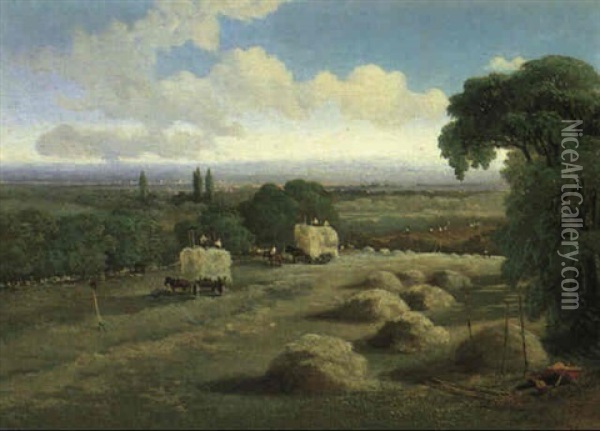 Hampstead Oil Painting - Edmund John Niemann