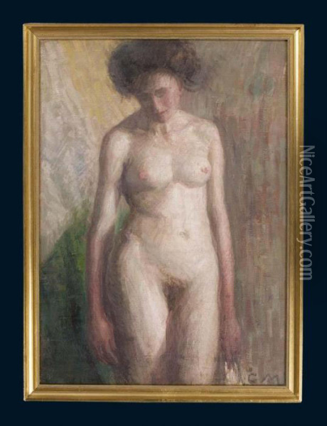 Weiblicher Akt Oil Painting - Carl von Marr