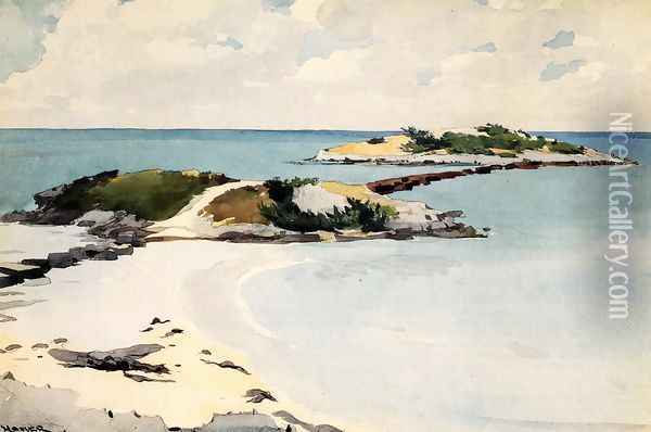 Gallow's Island, Bermuda Oil Painting - Winslow Homer