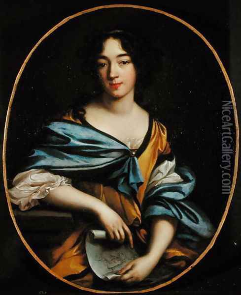 Self Portrait, 1672 Oil Painting - Elisabeth Sophie Cheron