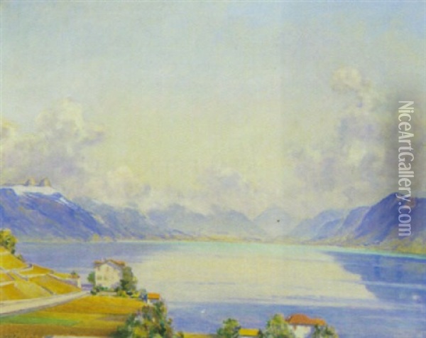 Le Lavaux Oil Painting - Hans Arnold Daepp
