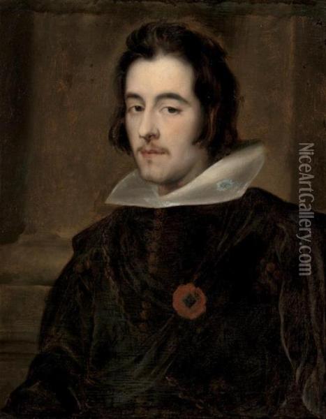 Portrait Of A Gentleman, Traditionally Identified As Antonio Di Zuniga Oil Painting - Sir Anthony Van Dyck