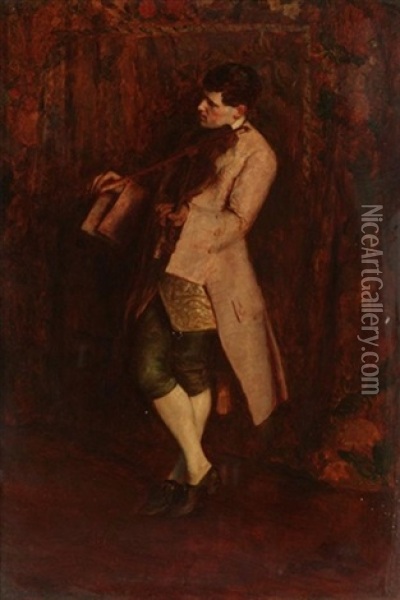 The Young Virtuoso Oil Painting - John Seymour Lucas