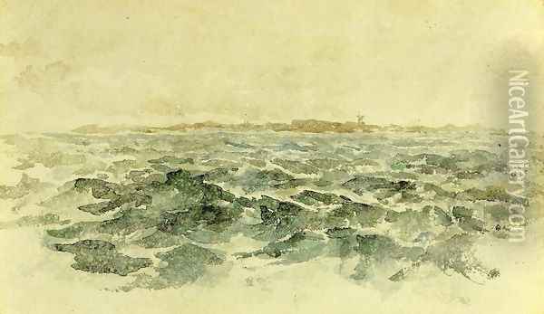 Off the Dutch Coast Oil Painting - James Abbott McNeill Whistler