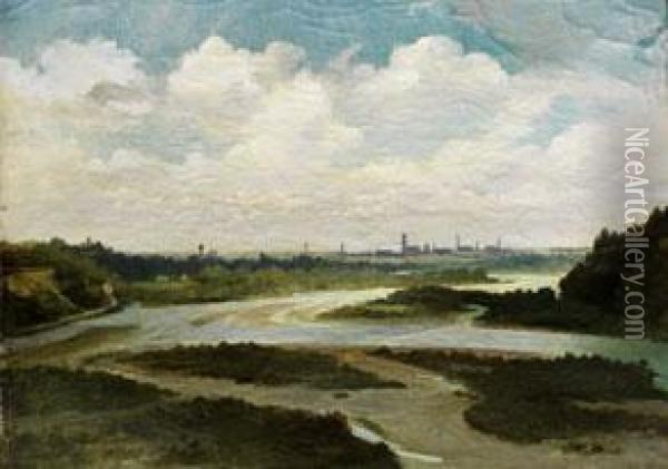 Ansicht Von Munchen Oil Painting - Wilhelm Lichtenheld