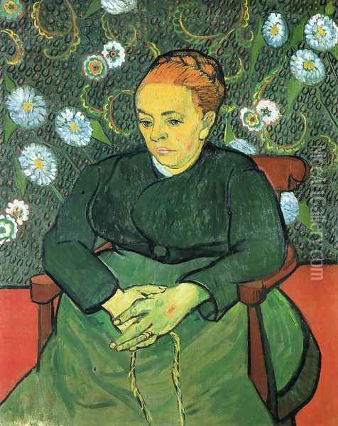La Berceuse (Augustine Roulin) VI Oil Painting - Vincent Van Gogh