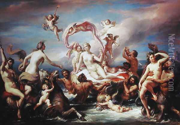 The Triumph of Venus Oil Painting - Francesco Podesti