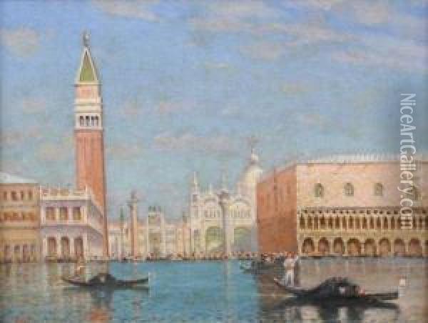 Venise, Le Grand Canal Oil Painting - Gino Rossi