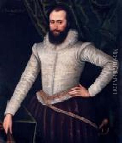 Portrait Of Sir Norton Knatchbull Oil Painting - Robert Peake
