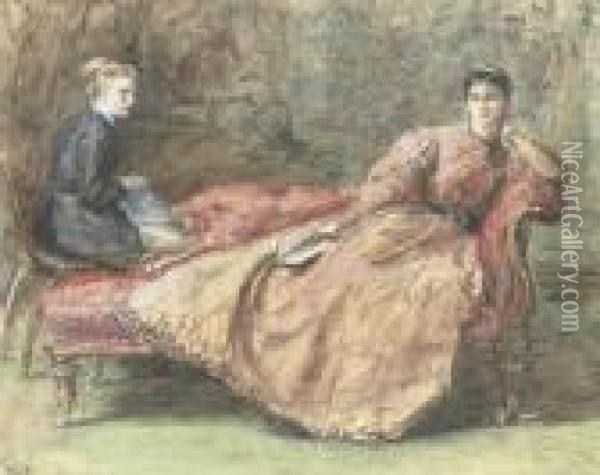 The End Of The Chapter Oil Painting - Sir John Everett Millais