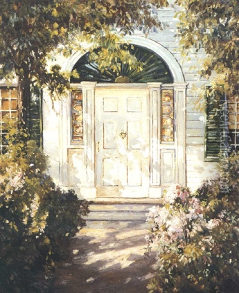 Kennebunk Door Oil Painting - Abbott Fuller Graves