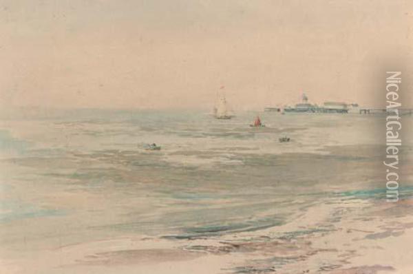 Brighton Pier Oil Painting - George Cochrane Kerr