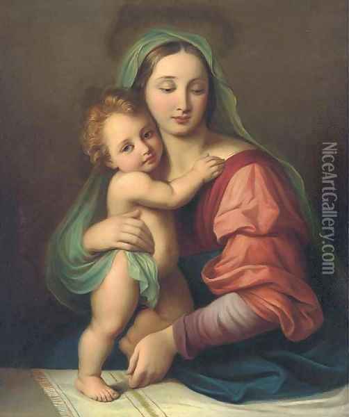 Madonna and Child 2 Oil Painting - Italian School