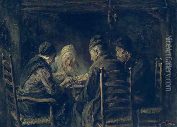 The Potato Eaters Oil Painting - Jozef Israels