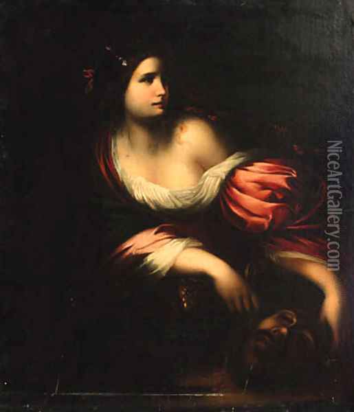Judith with the head of Holofernes Oil Painting - Simone Pignoni