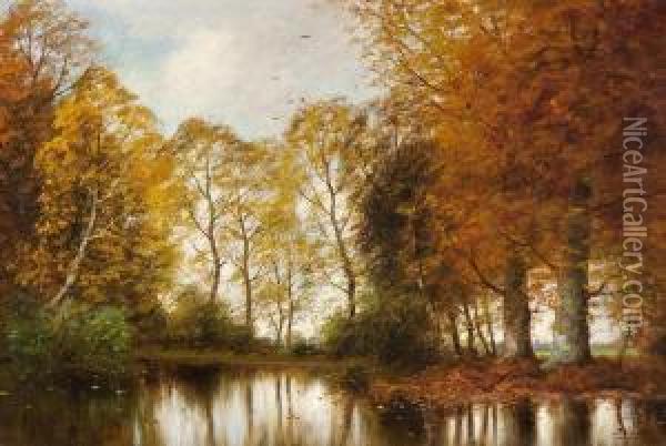 Autumn Day Oil Painting - Pieter Ten Cate