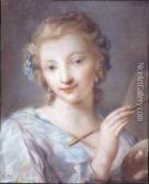 Ritratto Di Giovane Pittrice Oil Painting - Rosalba Carriera