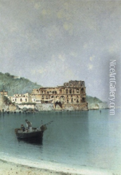 Palazzo Donn'anna, Napoli Oil Painting - Salvatore Petruolo