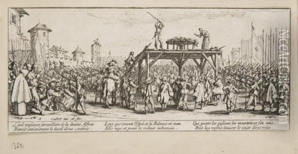Untitled Oil Painting - Jacques Callot