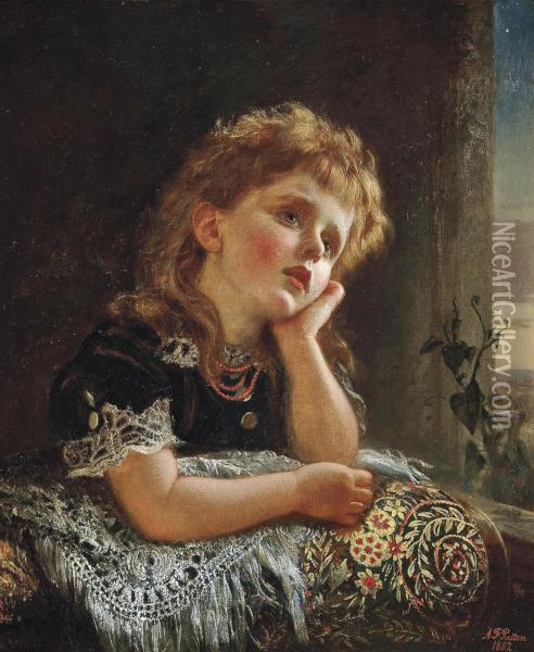 The Child And The Star Oil Painting - Alfred Patten