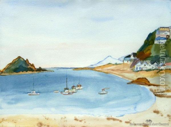 Island Bay Oil Painting - Annie Baird