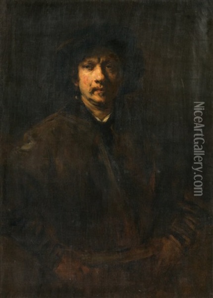 Selbstbildnis Oil Painting -  Rembrandt van Rijn