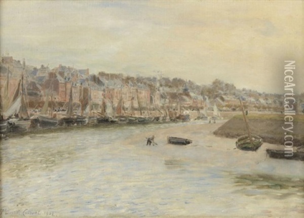 Trouville Oil Painting - Maurice Francois Auguste Courant
