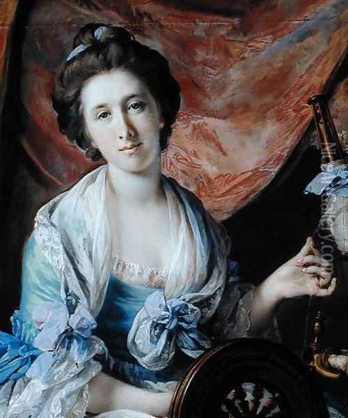 Portrait of Lady Hoare (Frances Acland) (d.1800) Oil Painting - Francis Cotes