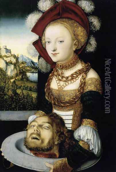 Salome c. 1530 Oil Painting - Lucas The Elder Cranach
