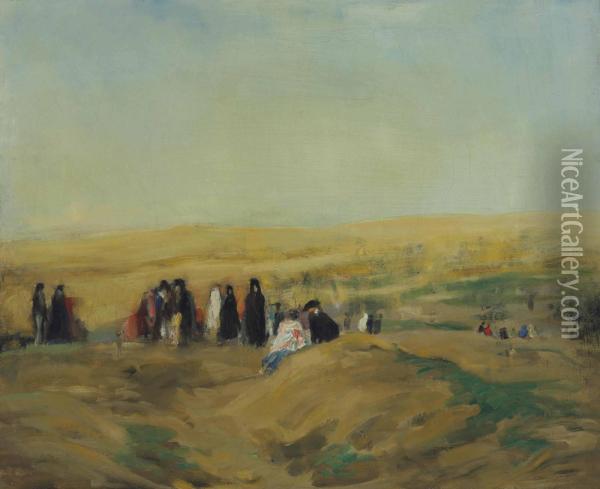 Procession In Spain Oil Painting - Robert Henri