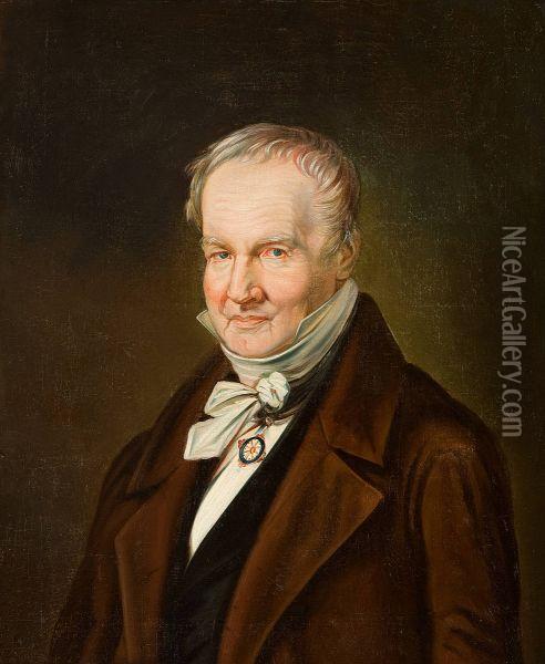 Alexander Von Humboldt Oil Painting - Karl Joseph Begas