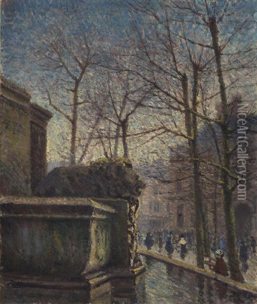 Fra Place Saint-sulpice, Paris Oil Painting - Carl-Edvard Diriks