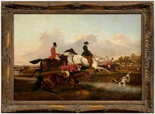 Fox Hunting Scene Oil Painting - William Henry Buck