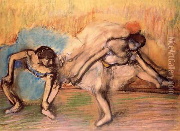 Dancers Resting I Oil Painting - Edgar Degas