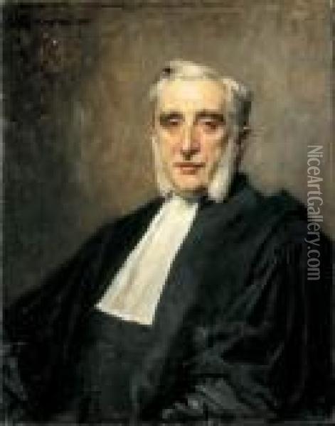 Portrait D'un Magistrat Oil Painting - Ferdinand Victor Leon Roybet