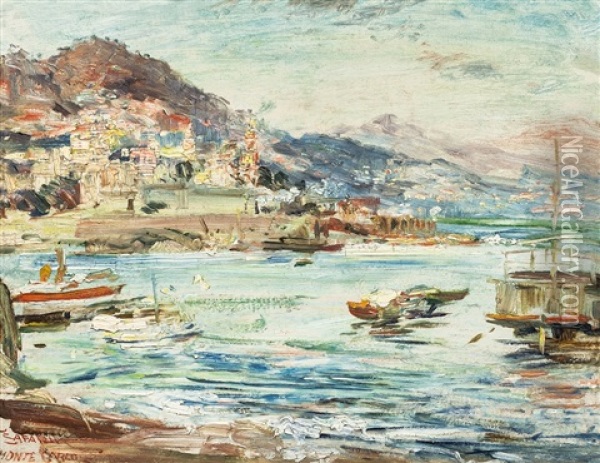 Monte Carlo Oil Painting - Jan Safarik