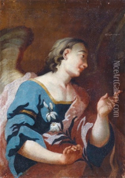Ein Verkundigungsengel Oil Painting - Bartholomaeus Altomonte