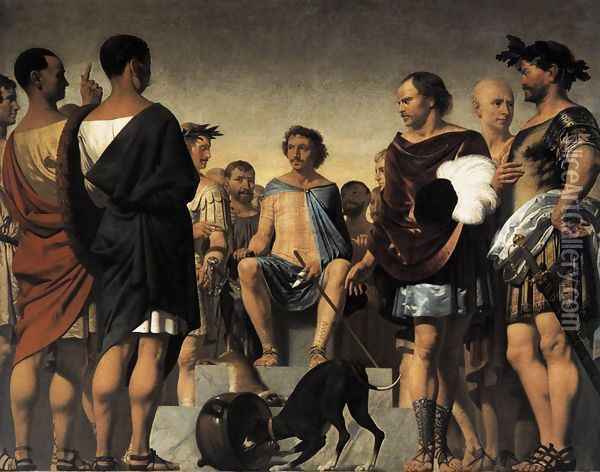 Lycurgus Demonstrates the Benefits of Education 1660-62 Oil Painting - Caesar Van Everdingen