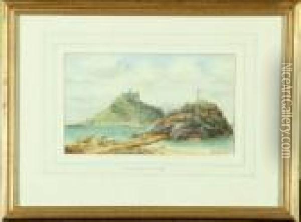 St. Michael's Mount Oil Painting - S.L. Kilpack