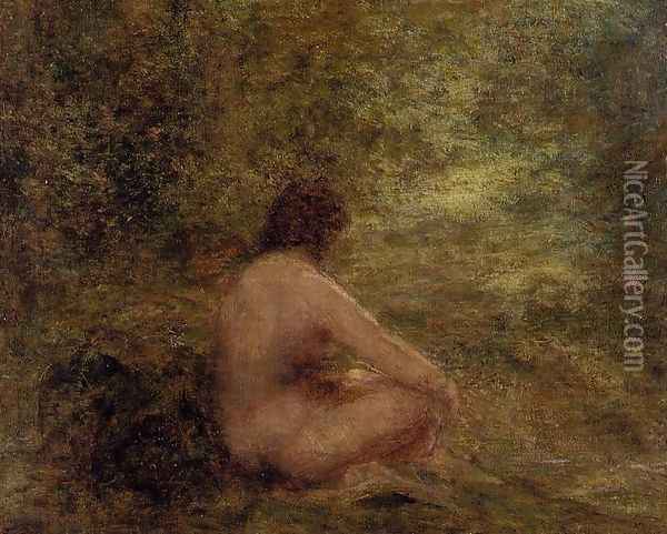 The Bather Oil Painting - Ignace Henri Jean Fantin-Latour