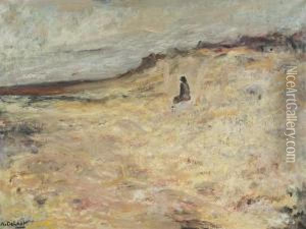 Man In The Dunes Oil Painting - Alois De Laet