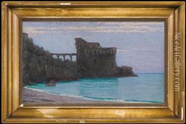 Fort By The Sea Oil Painting - Edward, Edouard Okun