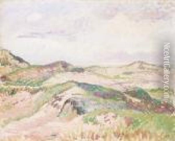 Les Dunes A Knokke Oil Painting - Camille Pissarro