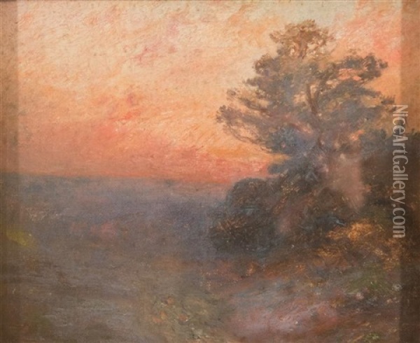 Twilight, Cragsmoor, Ny Oil Painting - Edward B. Gay